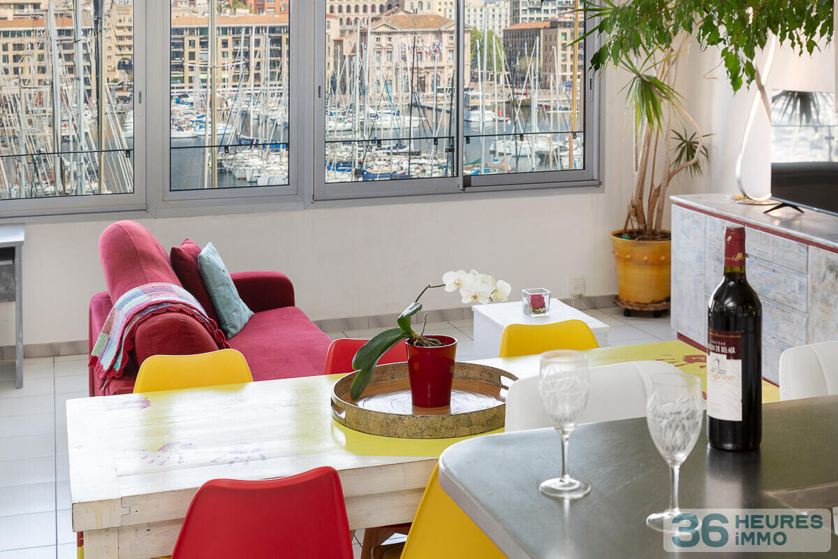 MARSEILLE – VIEUX-PORT – APPARTEMENT COUP DE COEUR EN PREMIÈRE LIGNE