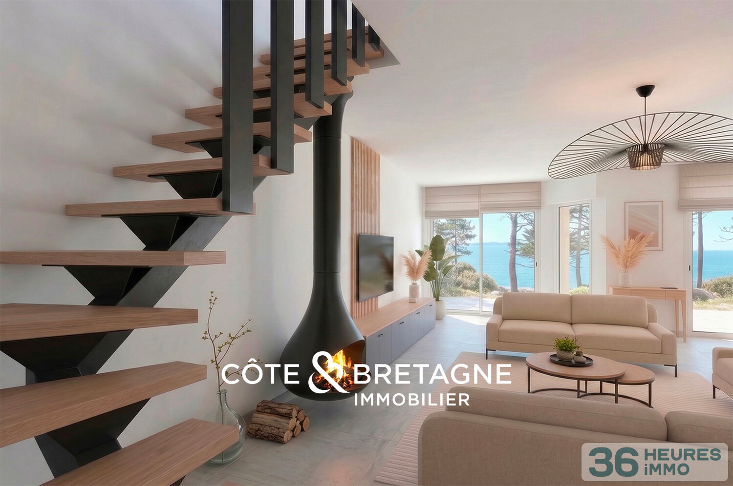 MAISON AVEC VUE MER À SÉNÉ DANS LE MORBIHAN | Réf : 202663