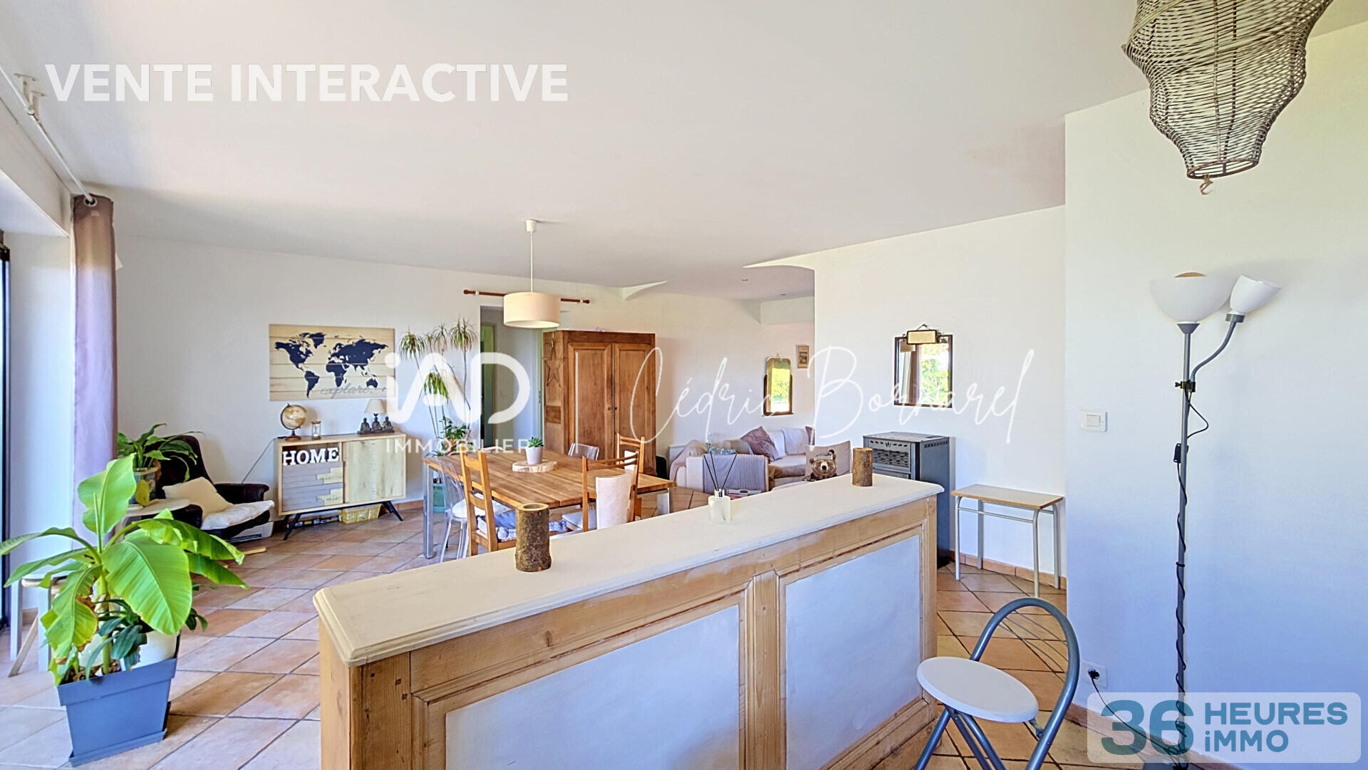 Maison individuelle de plain-pied – 133 m² habitables – 4 chambres – terrain 965 m² – Chalamont