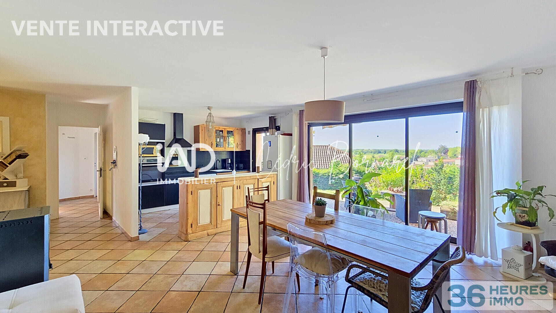 Maison individuelle de plain-pied – 133 m² habitables – 4 chambres – terrain 965 m² – Chalamont
