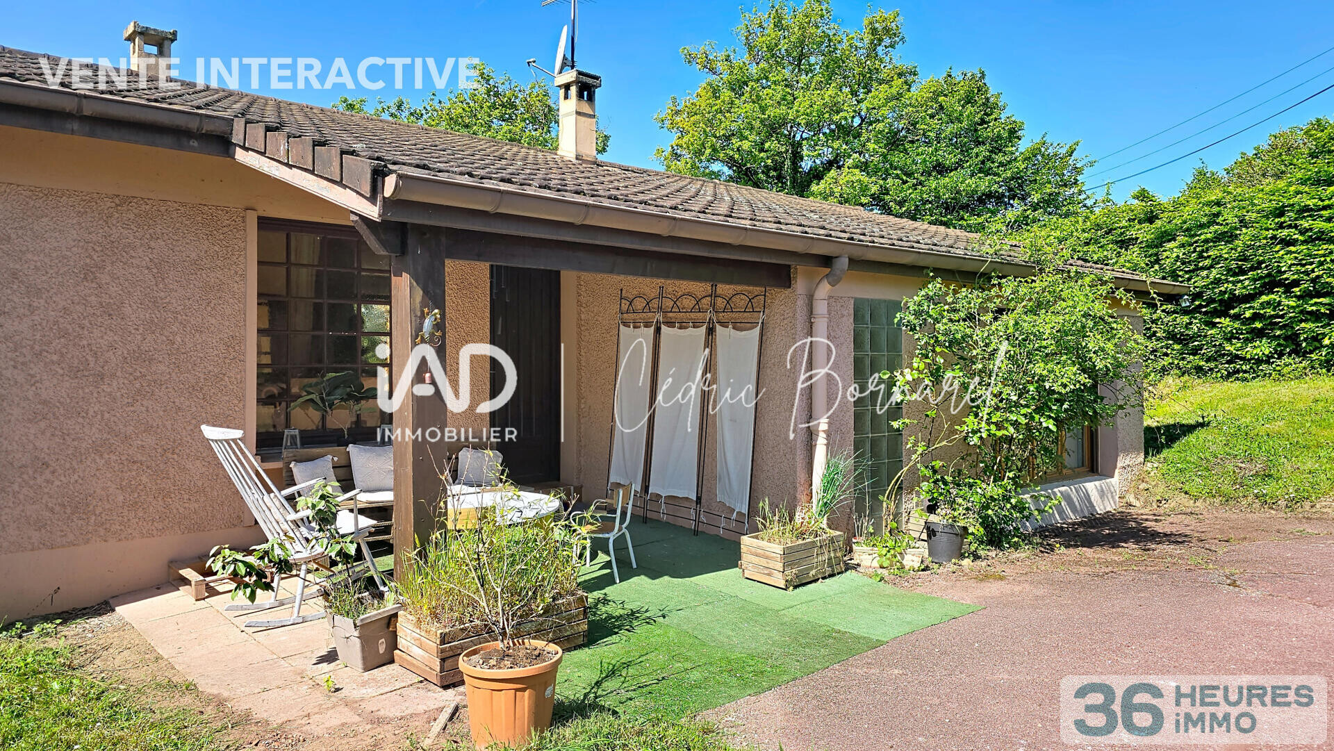 Maison individuelle de plain-pied – 133 m² habitables – 4 chambres – terrain 965 m² – Chalamont