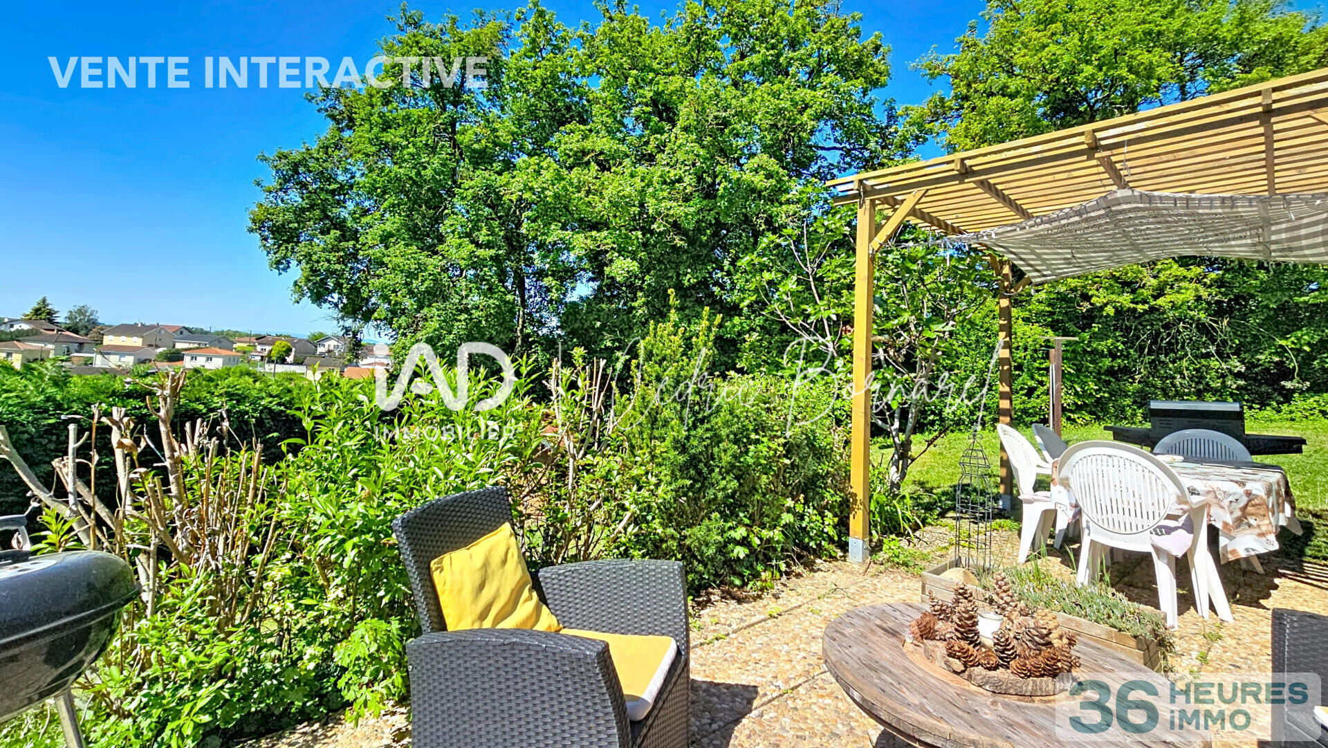 Maison individuelle de plain-pied – 133 m² habitables – 4 chambres – terrain 965 m² – Chalamont
