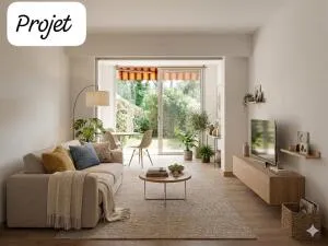 Studio en rez de jardin Valescure 26 m2 au sol