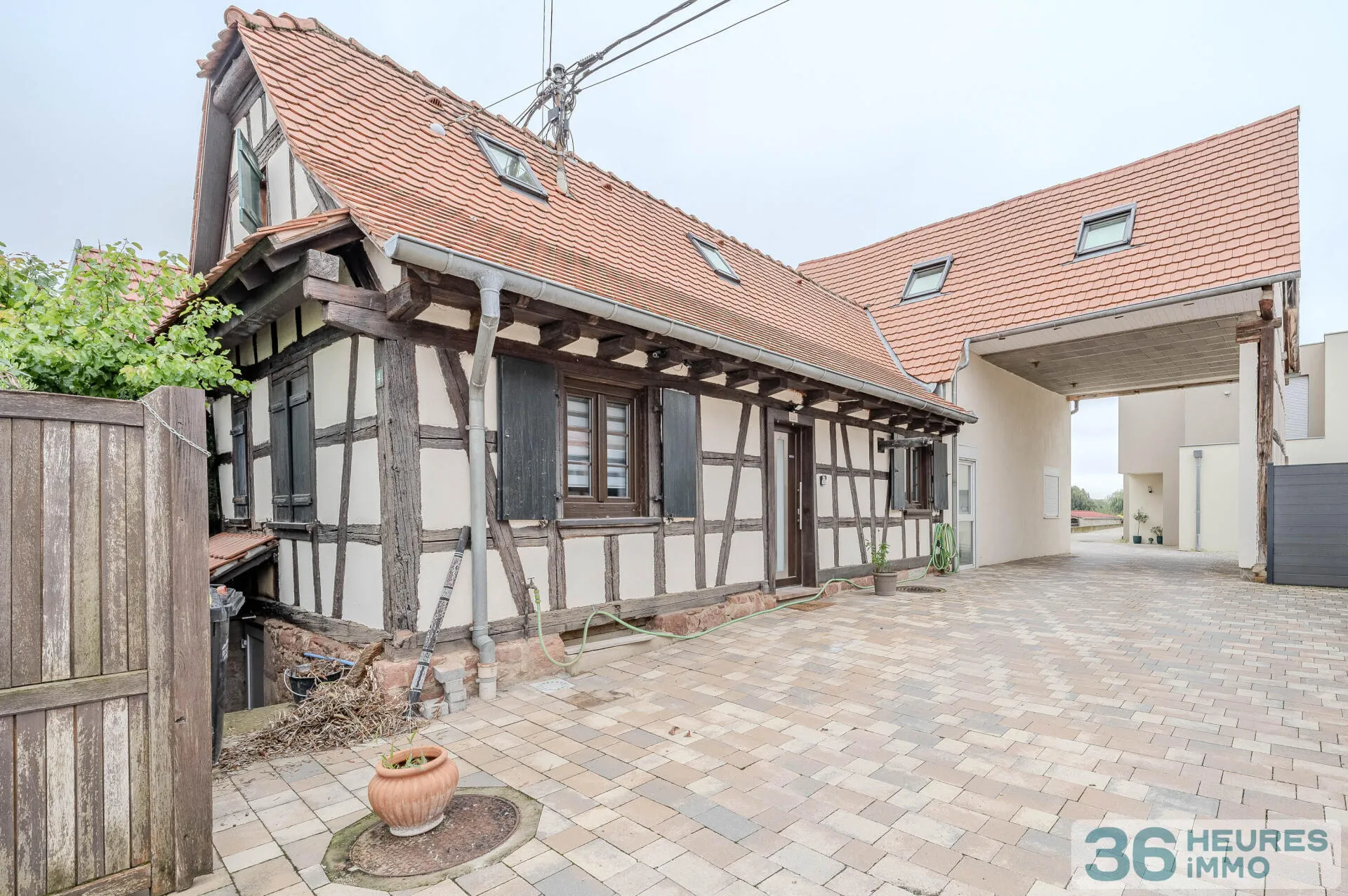 Quatzenheim coup de coeur pour cette jolie maison de ville avec terrasse et garage