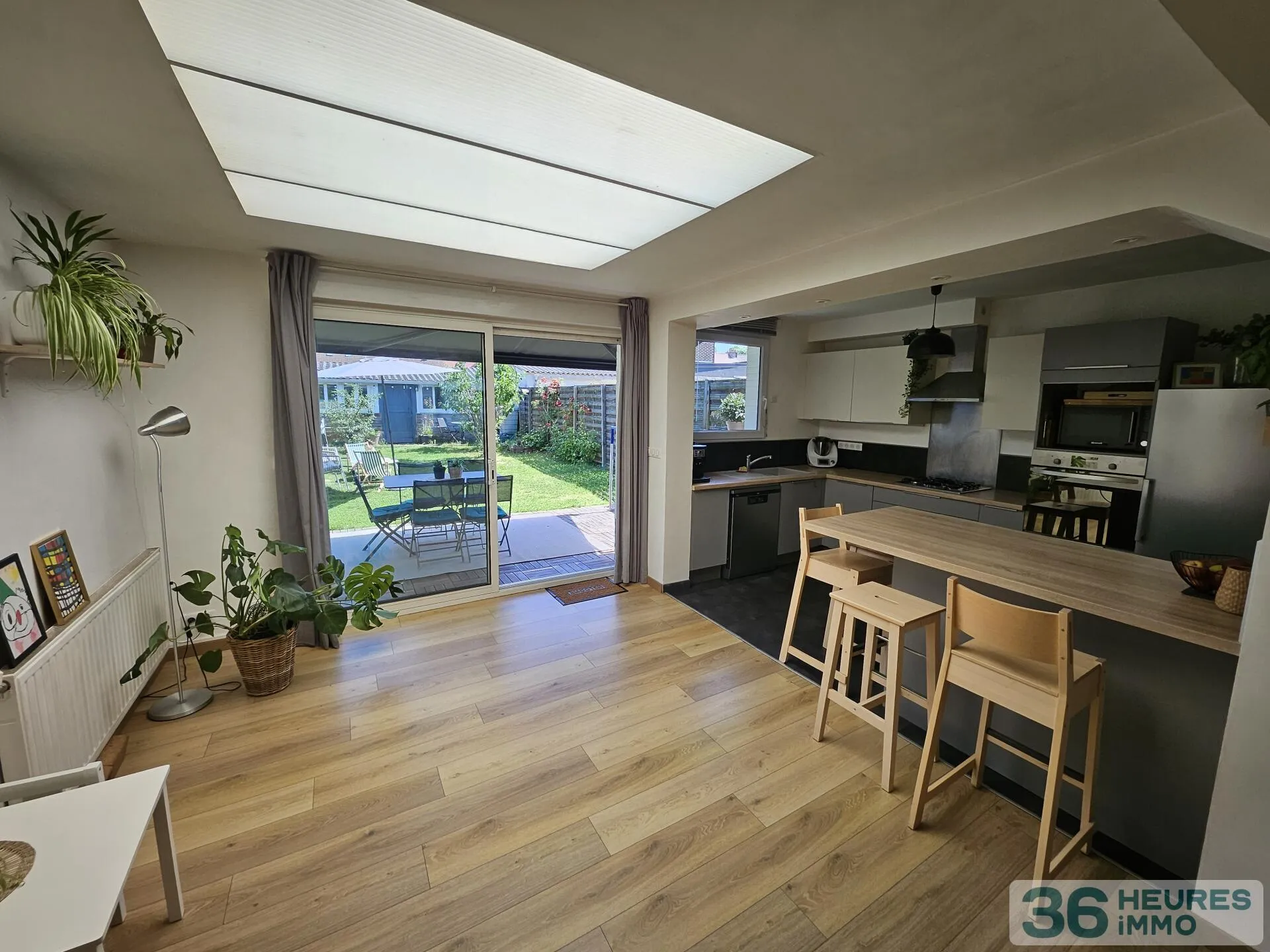 Maison familiale 110 m² – 3 chambres + bureau – Jardin – Marcq Bourg