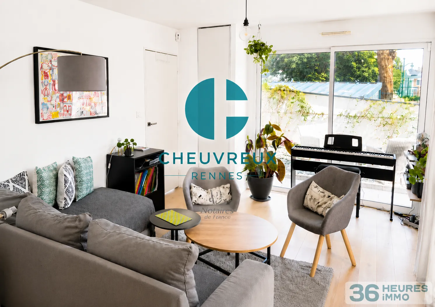 EXCLUSIVITÉ – Appartement T2 avec terrasse, jardin privatif et garage – Rennes Rue de Paris